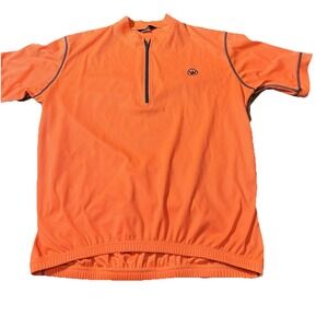 Canari Cycling Jersey Shirt Mens Medium Zip Short Sleeve 3 Back Pockets